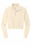 District Women's V.I.T. Fleece 1/2-Zip DT6111 Gardenia