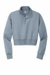 District Women's V.I.T. Fleece 1/2-Zip DT6111 Flint Blue Heather