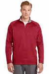 Sport-Tek Sport-Wick Fleece 1/4-Zip Pullover. F243 Silver/ Black