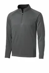 Sport-Tek Sport-Wick Fleece 1/4-Zip Pullover. F243 Dark Smoke Grey/ Black