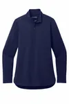 Port Authority Women's C-FREE Double Knit 1/4-Zip LK880 TRUE NAVY