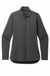 Port Authority Women's C-FREE Double Knit 1/4-Zip LK880 Grey Steel Heather