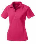Sport-Tek Women's Dri-Mesh Pro Polo. L474 Pink Raspberry