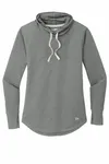 New Era Women's Sueded Cotton Blend Cowl Tee LNEA123 Shadow Grey Heather
