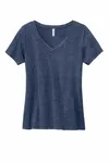 Volunteer Knitwear Women's Daily V-Neck Tee LVL45V Heather Navy