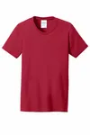 Port & Company Women's Core Blend Tee. LPC55 RED