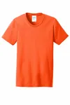 Port & Company Women's Core Blend Tee. LPC55 SAFETY ORANGE