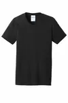 Port & Company Women's Core Blend Tee. LPC55 Jet Black