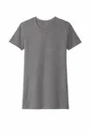 Next Level Apparel Ladies' CVC T-Shirt Dark Heather Gray