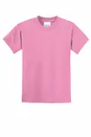 Port & Company - Youth Core Blend Tee. PC55Y Candy Pink