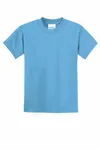 Port & Company - Youth Core Blend Tee. PC55Y Aquatic Blue