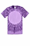 Port & Company -Window Tie-Dye Tee. PC149 PURPLE