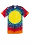 Port & Company -Window Tie-Dye Tee. PC149 RAINBOW
