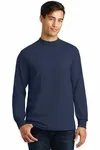 Port & Company Essential Mock Turtleneck. PC61M Athletic Heather