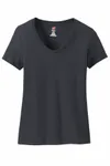 Hanes Ladies' Perfect-T V-Neck T-Shirt VINTAGE BLACK