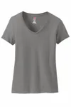 Hanes Ladies' Perfect-T V-Neck T-Shirt Vintage Grey