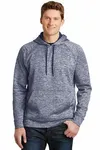 Sport-Tek PosiCharge Electric Heather Fleece Hooded Pullover. ST225 Silver Electric