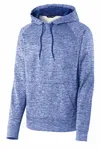 Sport-Tek PosiCharge Electric Heather Fleece Hooded Pullover. ST225 True Royal Electric
