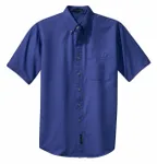 Port Authority Short Sleeve Twill Shirt. S500T Faded Blue