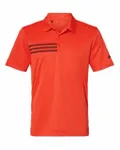 3-Stripes Chest Polo Blaze Orange/ Black