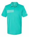 3-Stripes Chest Polo Hi-Res Aqua/ White
