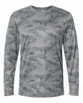 Pompano Performance Camo Long Sleeve T-Shirt Medium Grey