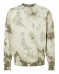 Midweight Tie-Dyed Crewneck Sweatshirt Tie Dye Olive