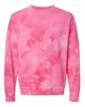 Midweight Tie-Dyed Crewneck Sweatshirt Tie Dye Pink