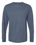 Gold Soft Touch Long Sleeve T-Shirt Heather Navy