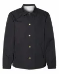 Water-Resistant Windbreaker Coach’s Jacket BLACK
