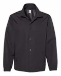 Water-Resistant Windbreaker Coach’s Jacket Black/ Black