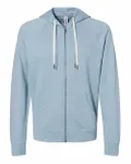 Icon Lightweight Loopback Terry Full-Zip Hooded Sweatshirt Misty Blue