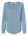 Women's California Wave Wash Crewneck Sweatshirt Misty Blue