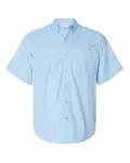 Hatteras Performance Short Sleeve Fishing Shirt Blue Mist