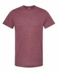 Men's Poly-Rich T-Shirt Heather Burgundy