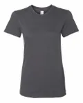 American Apparel Ladies' Fine Jersey USA Made Short-Sleeve T-Shirt Asphalt
