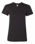American Apparel Ladies' Fine Jersey USA Made Short-Sleeve T-Shirt BLACK
