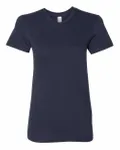 American Apparel Ladies' Fine Jersey USA Made Short-Sleeve T-Shirt Navy