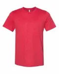 Bella + Canvas Unisex Sueded T-Shirt Heather Red