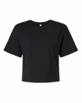 American Apparel Ladies' Fine Jersey Boxy T-Shirt BLACK