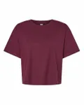 American Apparel Ladies' Fine Jersey Boxy T-Shirt Burgundy