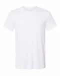 Bella + Canvas Unisex Sueded T-Shirt Solid White Blend