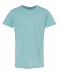 Bella + Canvas Youth CVC Jersey T-Shirt Heather Blue Lagoon
