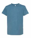 Bella + Canvas Youth CVC Jersey T-Shirt Heather Deep Teal