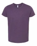Bella + Canvas Youth CVC Jersey T-Shirt Heather Team Purple