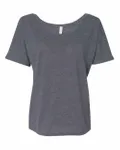 Bella + Canvas Ladies' Slouchy T-Shirt Asphalt Slub