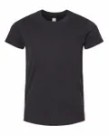 Bella + Canvas Youth CVC Jersey T-Shirt Solid Black Blend