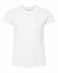 Bella + Canvas Youth CVC Jersey T-Shirt Solid White Blend