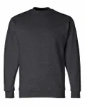 Bayside Adult 9.5 oz., 80/20 Heavyweight Crewneck Sweatshirt Charcoal Heather