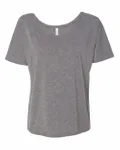 Bella + Canvas Ladies' Slouchy T-Shirt Deep Heather Speckled